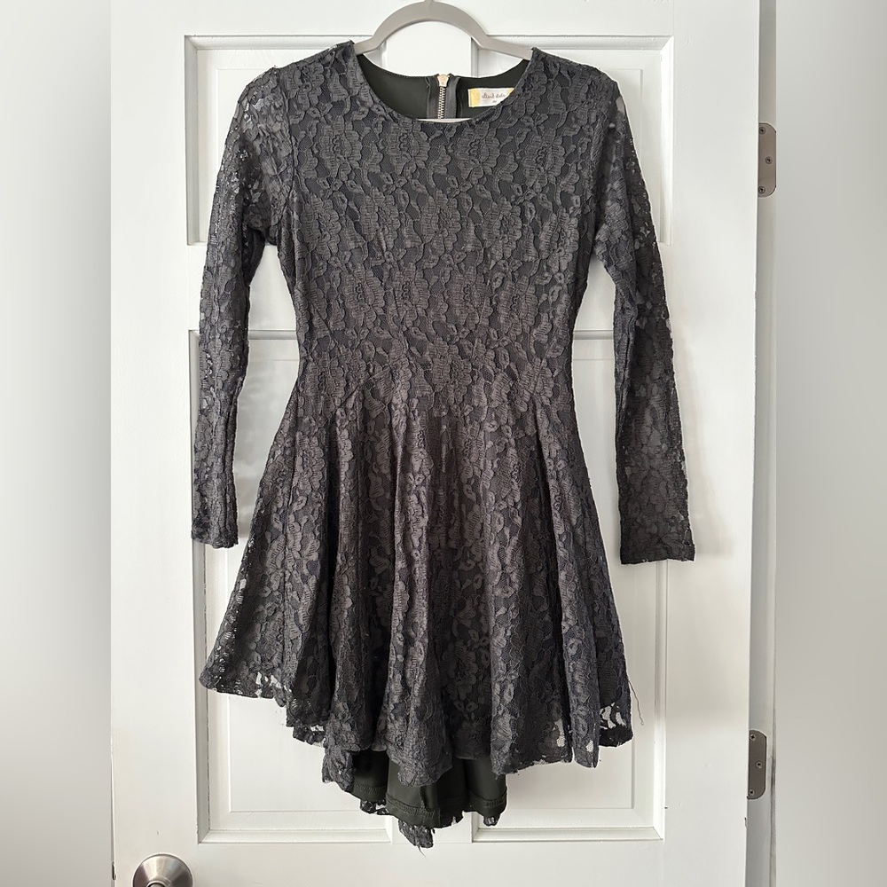 Altar’d State Lace Long Sleeve Mini Dress